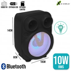 Caixa de Som Bluetooth 10W GTS-1817 X-Cell - Preta